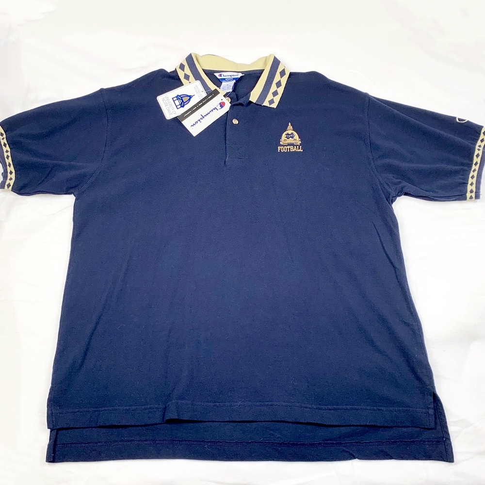 NWT Vintage Norte Dame Football Champion Polo, XL